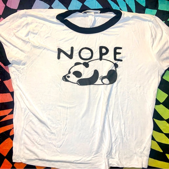 “ Nope “ Panda Shirt - Picture 1 of 1